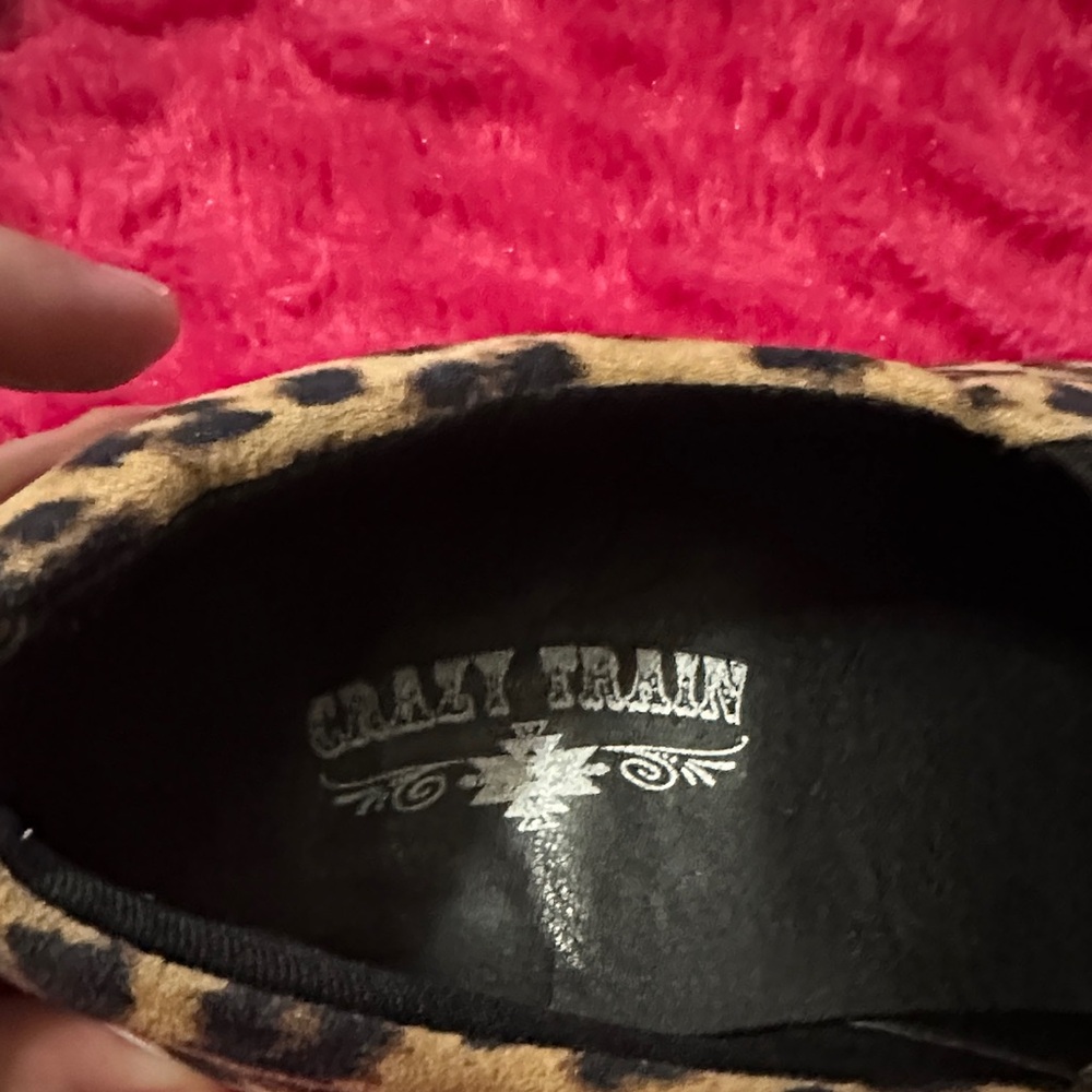 Crazy Train Multicolor Leopard Slip-On Sneakers - Picture 2 of 5